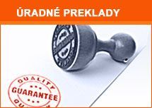 Úradné preklady Bratislava